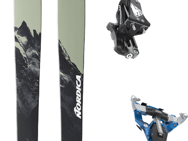 Pack ski de randonnée Nordica Enforcer 88 Unlimited Sable Grey 24 + Fixations - Gris / Vert - modèle 2024 - taille 172