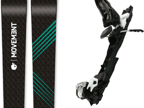 Pack ski de randonnée Movement Fast 71 25 + Fixations - Vert / Noir - modèle 2025 - taille 160