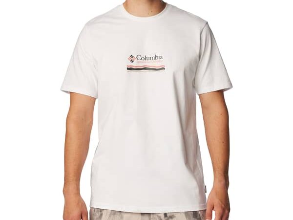 Tee-shirt homme Columbia Explorers Canyon Back Short Sleeve - Blanc - Taille 36