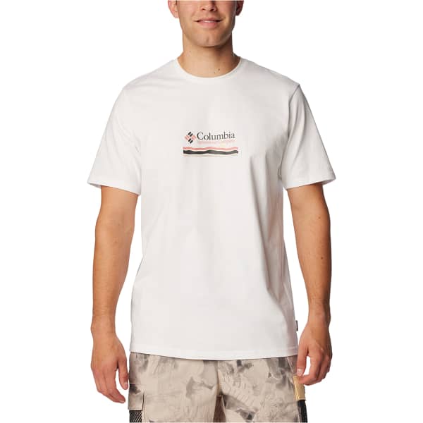 Tee-shirt homme Columbia Explorers Canyon Back Short Sleeve - Blanc - Taille 36