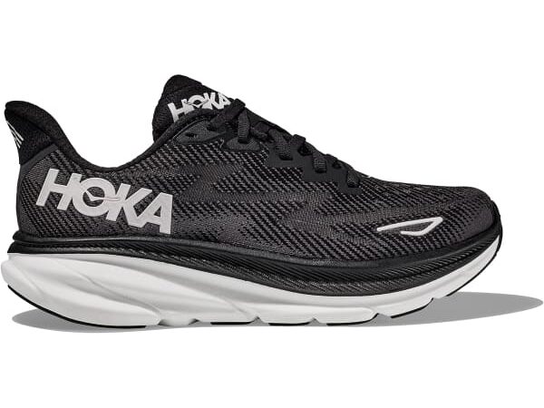 HOKA ONE ONE Clifton 9 W - Chaussure de Running Femme - Noir / Blanc - Taille 36 2/3 2024