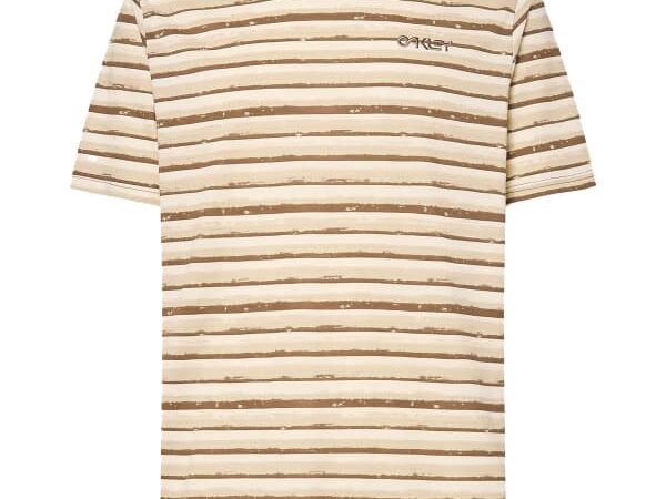 Tee-shirt OAKLEY Blurred Stripes - Beige / Marron / Gris - Taille S 2024