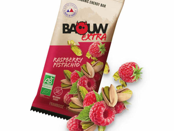 Barre énergétique bio framboise- pistache Baouw 50g