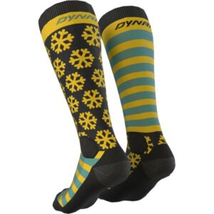 Chaussettes de ski de randonnée Dynafit FT GRAPHIC – Jaune / Noir – taille 35/38 2025