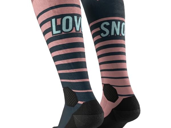 Chaussettes de ski de randonnée Dynafit FT Graphic Sk - Gris / Rose - Taille 35/38