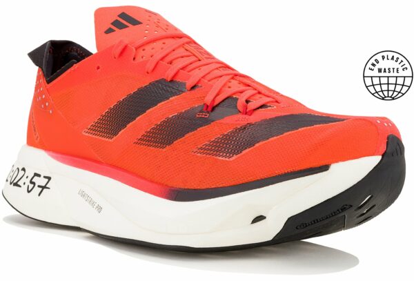 Chaussures adidas adizero adios Pro 3 pour homme, idéales pour la course sur route