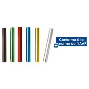 Témoin de relais en aluminium