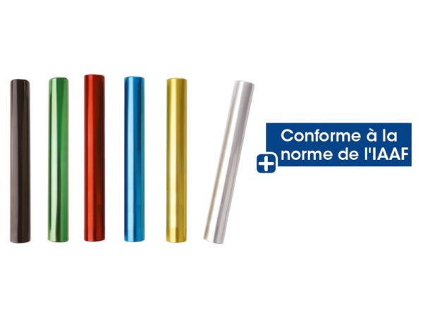 Témoin de relais en aluminium