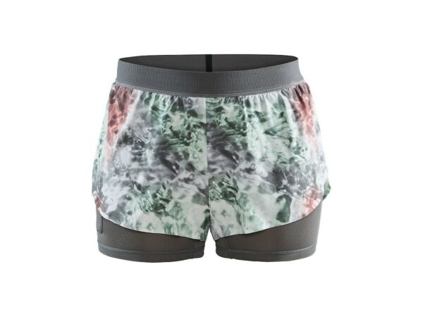 Short femme Craft Vent Racing 2en1 pour la course légère et confortable