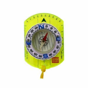 Boussole scolaire initiation à plaquette verte transparente Digi Sport Instruments