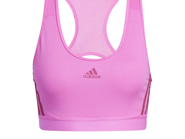 Brassière femme adidas Believe This 3S Rib - Brassière de sport respirante avec maintien moyen