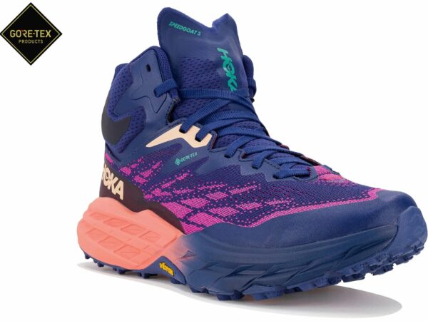 Chaussures de trail Hoka One One Speedgoat 5 Mid Gore-Tex W pour femme à prix réduit