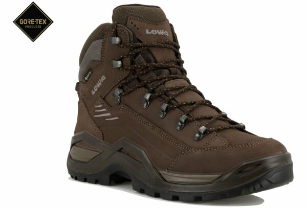 Lowa Renegade Evo Gore-Tex Mid Wide Chaussures homme adaptée à tous les terrains