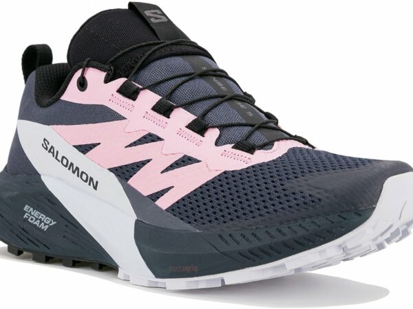 Salomon Sense Ride 5 W Chaussures de sport femme déstockage - Chaussures de trail femme avec amorti dynamique