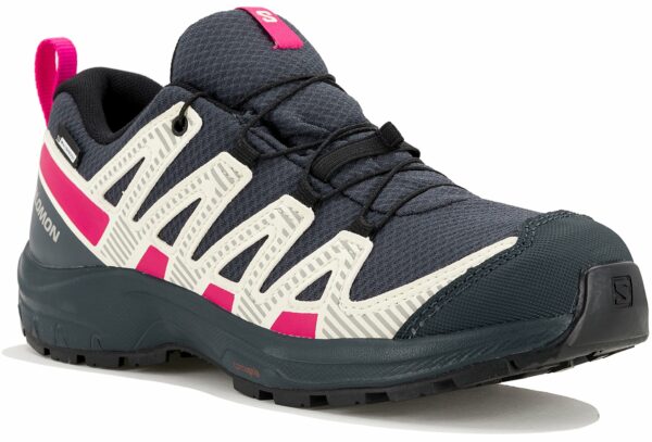 Chaussures de trail Salomon XA PRO V8 CSWP pour fille en déstockage