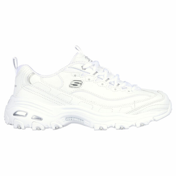 Baskets Skechers D Lites blanche - Chaussures de sport tendance pour femmes