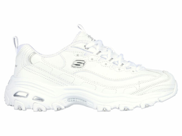 Baskets Skechers D Lites blanche - Chaussures de sport tendance pour femmes