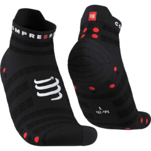 Chaussettes de running Compressport Pro Racing Socks V4.0 Ultralight Run Low – Noir
