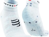 COMPRESSPORT Pro Racing Socks V4.0 Ultralight Run Low - Blanc - taille 42/44 2025