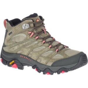 Chaussures de randonnée MERRELL Moab 3 Mid Gore-tex – Vert / Noir / Rose – taille 37.5 2025