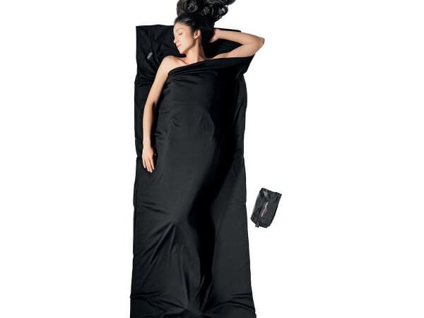 COCOON Travel Sheet Merino Rect Noir Unique 2025