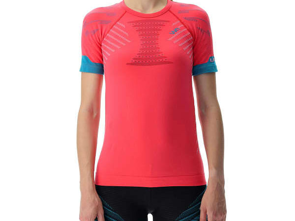 UYN Lady Running Ultra1 Ow Shirt Short - Rose - taille S 2024