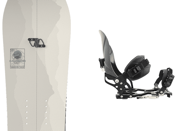 Pack splitboard Salomon Highpath Split 24 + Fixations - Beige - modèle 2024 - taille 156