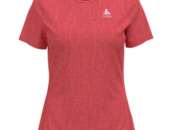 Tee-shirt de running Odlo Mc Zeroweight Engineered Chill-tec pour femme - Rose - Taille XS 2023
