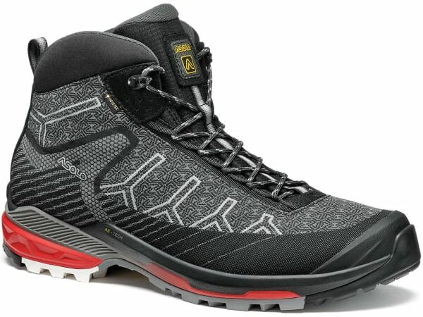 ASOLO Falcon Evo Jacquard Gv Mm - Chaussure de randonnée homme - Gris / Noir / Rouge - taille 45 2024