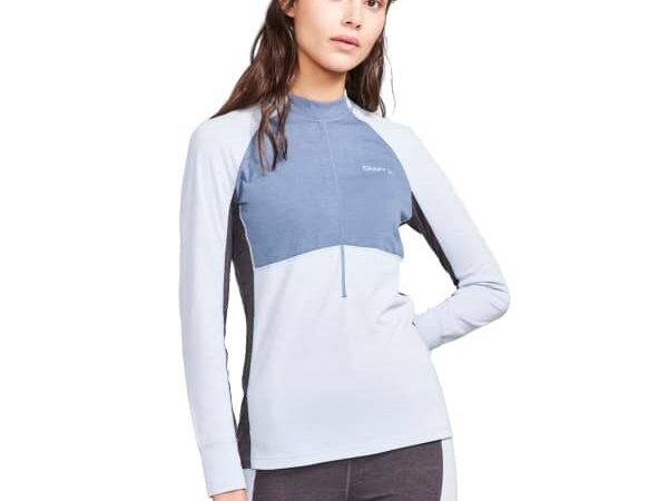 Ensemble de sous-vêtements techniques pour femme CRAFT Core Wool Mix Set W - Gris / Bleu - taille L 2023