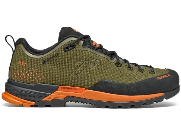 Chaussures de trail Tecnica Sulfur S Gore-tex pour homme - Vert / Noir / Orange - taille 41 1/2
