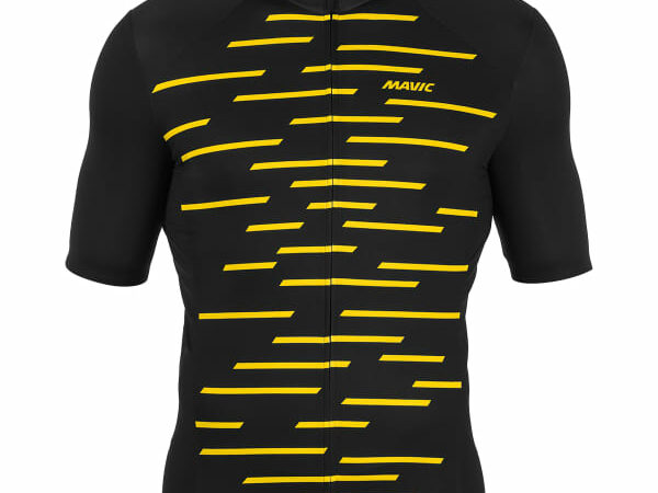 Maillot de vélo MAVIC Cosmic Jersey - Noir / Jaune - taille L 2022