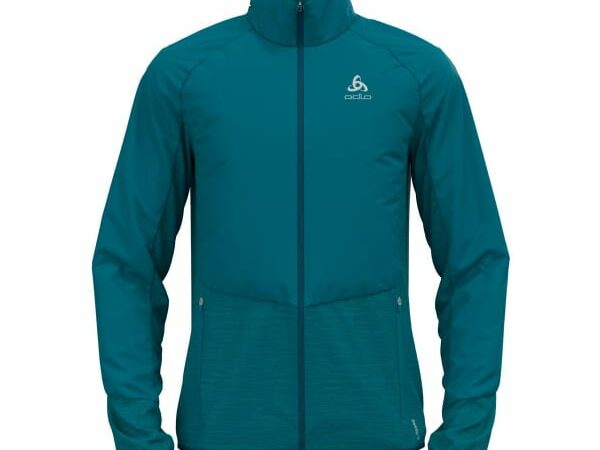 Veste de running homme ODLO Run Easy Warm Hybrid Jacket - Bleu - taille S 2024