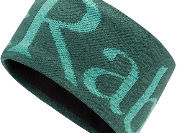 Bandeau tricoté RAB Knitted Logo Headband - Vert / Bleu