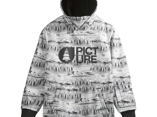 Veste de snowboard PARKER PRINTED de Picture pour homme - Gris / Blanc / Noir - taille XS 2024