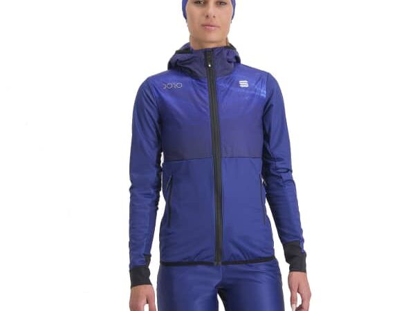 Veste de running coupe-vent thermique pour femme Sportful Doro Jkt - Bleu - taille M 2024