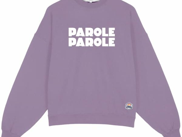 French Disorder Rosie Parole Sweatshirt - Violet - Size S 2024