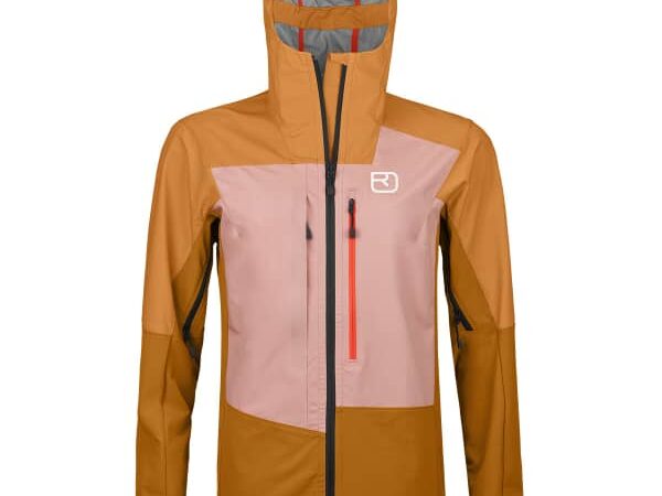 Veste technique femme ORTOVOX Mesola Jacket W - Marron / Rose / Orange - taille S 2025