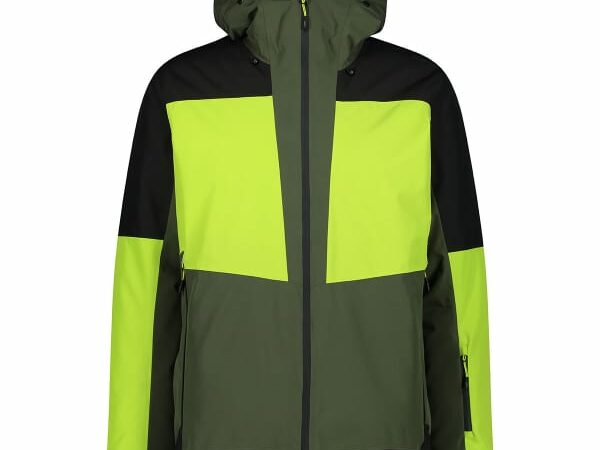Veste CMP Man Jacket Fix Hood - Vert / Noir - taille S