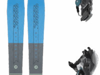Pack ski de randonnée K2 Wayback Jr 25 + Fixations - Bleu / Gris / Noir - modèle 2025 - taille 136