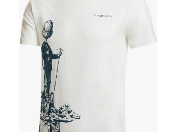 T-shirt TRANGOWORLD Nubes pour homme - Beige / Noir - taille L 2025