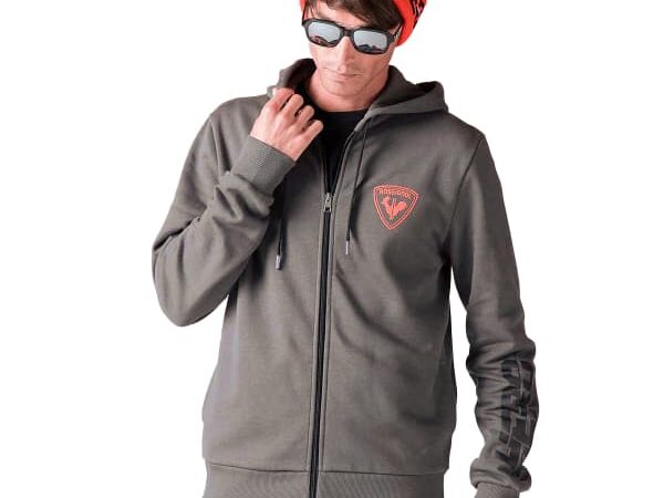 Sweat à capuche ROSSIGNOL Hero Fz Hoodie pour homme - Gris - taille L 2024