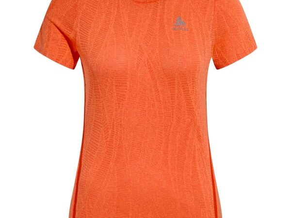 Tee-shirt ODLO Zeroweight Engineered Chill-tec S/s Crew Neck W - Orange - taille M 2024