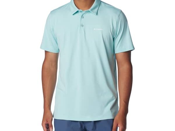Polo randonnée homme COLUMBIA Tech Trail - Bleu - taille S