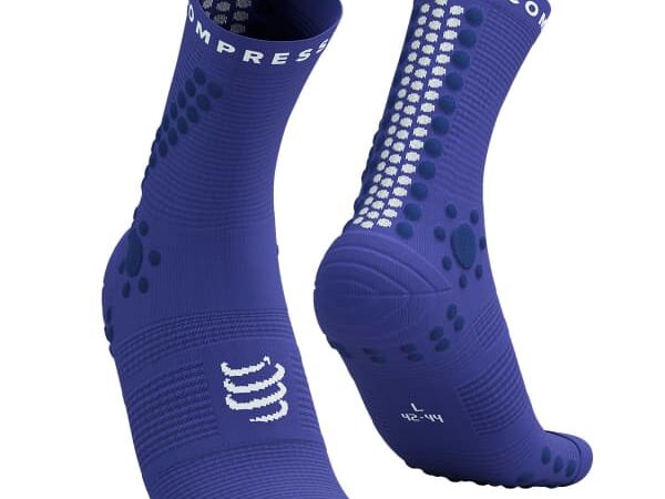 Chaussettes de trail COMPRESSPORT Pro Racing Socks V4.0 Trail - Bleu - Taille 39/41