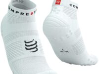Chaussettes de running COMPRESSPORT Pro Racing Socks V4.0 Run Low en blanc, taille 35/38 2025