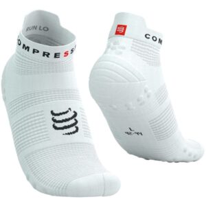 COMPRESSPORT Pro Racing Socks V4.0 Run Low – Chaussettes de running blanches taille 35/38