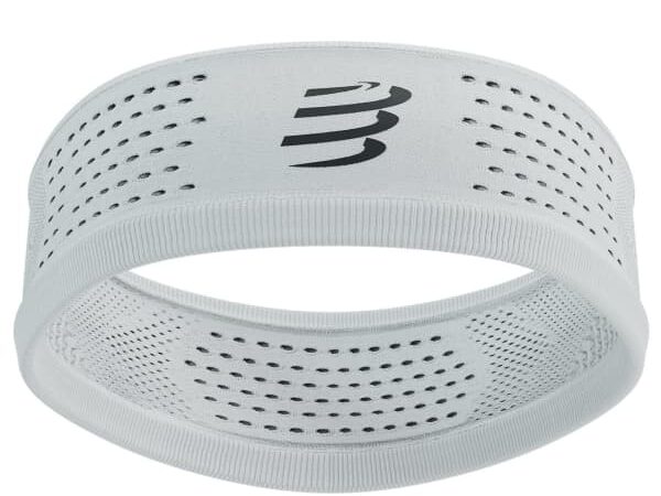 Bandeau sportif COMPRESSPORT Thin Headband On/off blanc taille Unique 2025