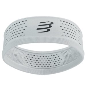 Bandeau de sport COMPRESSPORT Thin Headband On/off – Blanc – taille Unique 2025