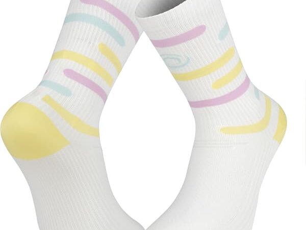 Chaussettes BV SPORT Light Run Haute Rio - Jaune / Rose - Taille 39/41